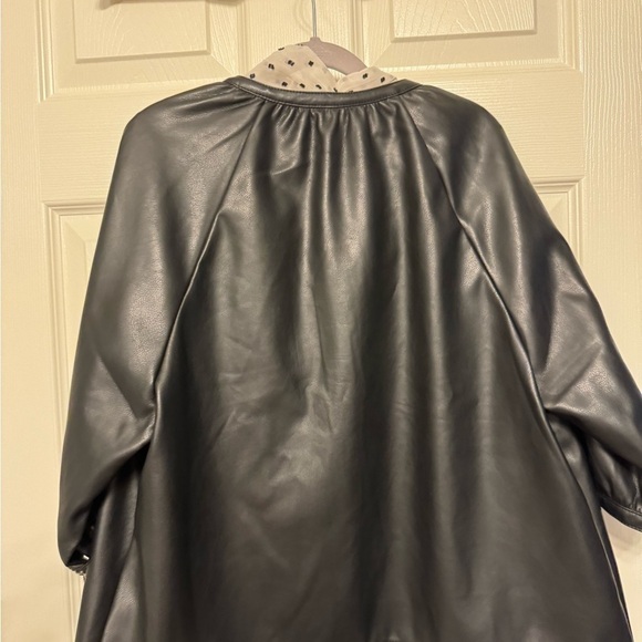 New - Vegan (faux) butter soft leather button jacket - Picture 4 of 7